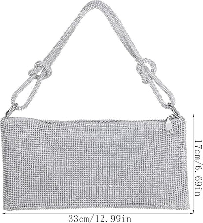 Stylish Makeup Bag Organizer Travel Case for Women Cosmetic Bag for Toiletries and Makeup Waterproof Leather Cosmetic Bag Perfect Fit Home or on the Go (A-Slivery)