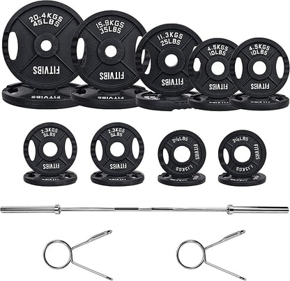 Signature Fitness Olympic Cast Iron Plate for Strength