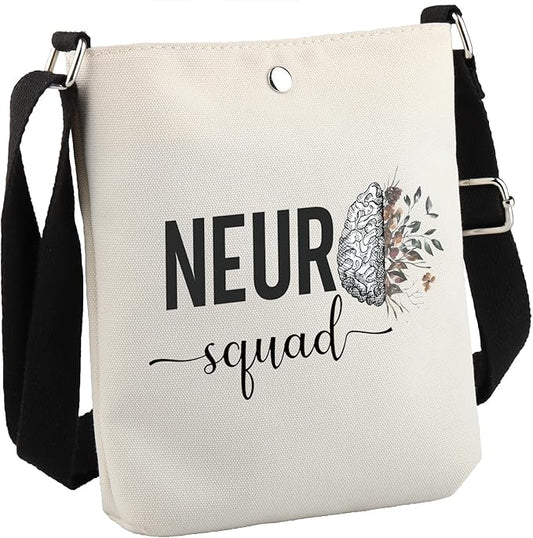 GJTIM Neuro Squad Gift Neuro Nurse Gift Neuro Team Rn Gift Neurology Surgery Nurse Nursing Zipper Pouch Makeup Bag (Neuro Squad CB)