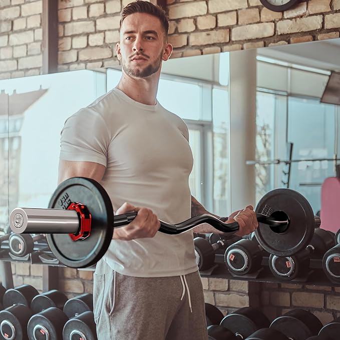 Olympic Barbell Curl Bar EZ Bar Strength Training