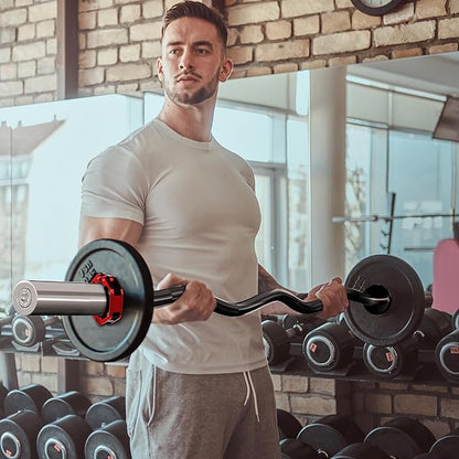 Olympic Barbell Curl Bar EZ Bar Strength Training