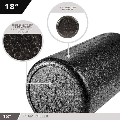 High-Density Round Foam Rollers - 4 Size and 8 Color