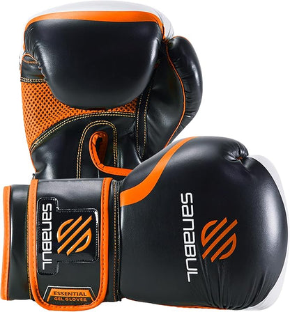 Sanabul Essential Gel Boxing Gloves for Men & Women, Kickboxing MMA, Muay Thai Gloves and Heavy Bag Training Punching & Sparring