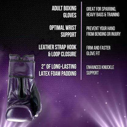 CLETO REYES Training Gloves with Leather Strap & Attached Thumb and Hook & Loop Closure