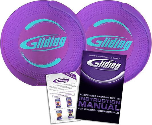 Gliding Discs for Working Out - Exercise Sliders 1 Pair, 4 Streaming