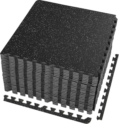 VEVOR 0.56Inch Thick Gym Floor Mats 25/12/6 Tiles