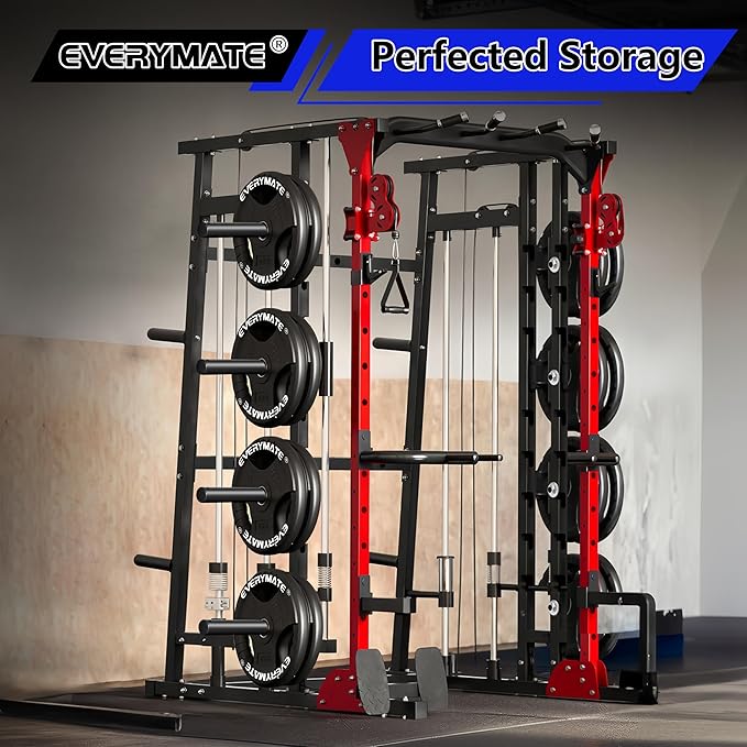 Weight Plate Holder: Power Rack Attachments Squat Rack Weight Plate Rack for 1 inch Standard Weight Plates, 2x2 3x3 2x3 Power Cage Accessories Weight Plate Storage