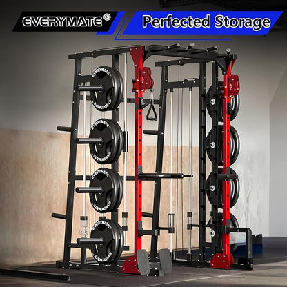 Weight Plate Holder: Power Rack Attachments Squat Rack Weight Plate Rack for 1 inch Standard Weight Plates, 2x2 3x3 2x3 Power Cage Accessories Weight Plate Storage