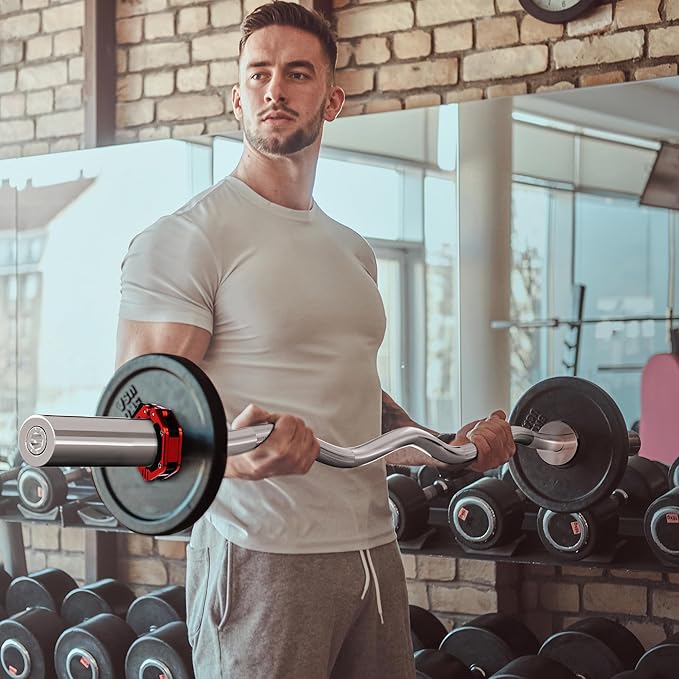 Olympic Barbell Curl Bar EZ Bar Strength Training