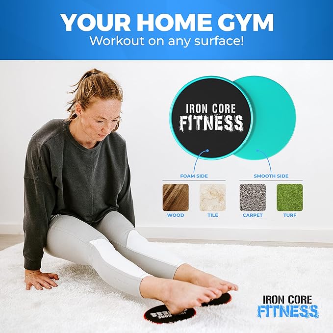 Iron Core Fitness 2 x Dual Sided Gliding