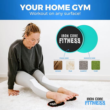 Iron Core Fitness 2 x Dual Sided Gliding