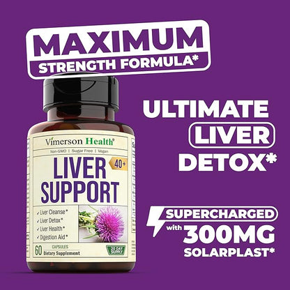 Liver Cleanse Detox & Repair Milk Thistle Supplement. Liver Support with Digestive Enzymes, Artichoke Extract, Dandelion Root Supplement. Milk Thistle Liver Detox & Liver Cleanse. 60 Liver Health Caps
