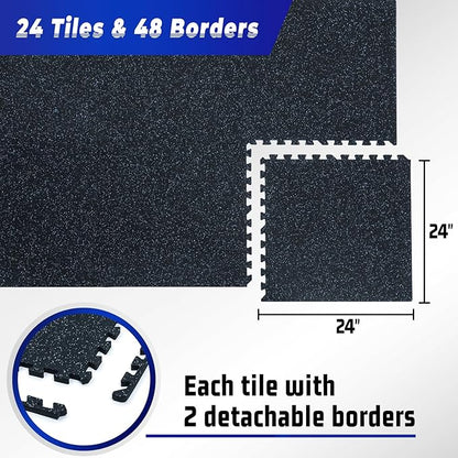 SUPERJARE 0.56'' Thick 24 Pcs 96 Sq Ft