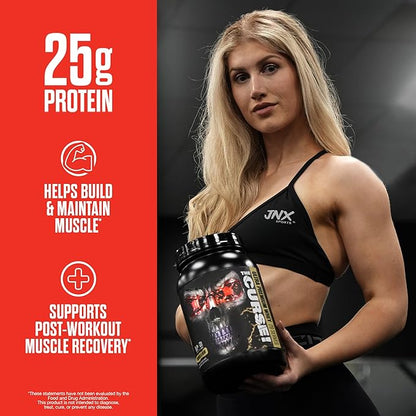 JNX SPORTS The Curse! Ultra Premium Whey Protein Powder Vanilla Bean 5lb | 25g Protein Per Serve, Primary Source Whey Isolate