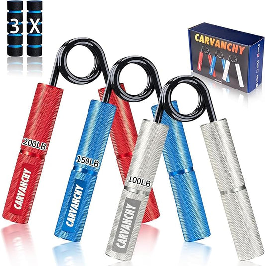 Grip Strength Trainer Set 50-300LB(6 Pack),