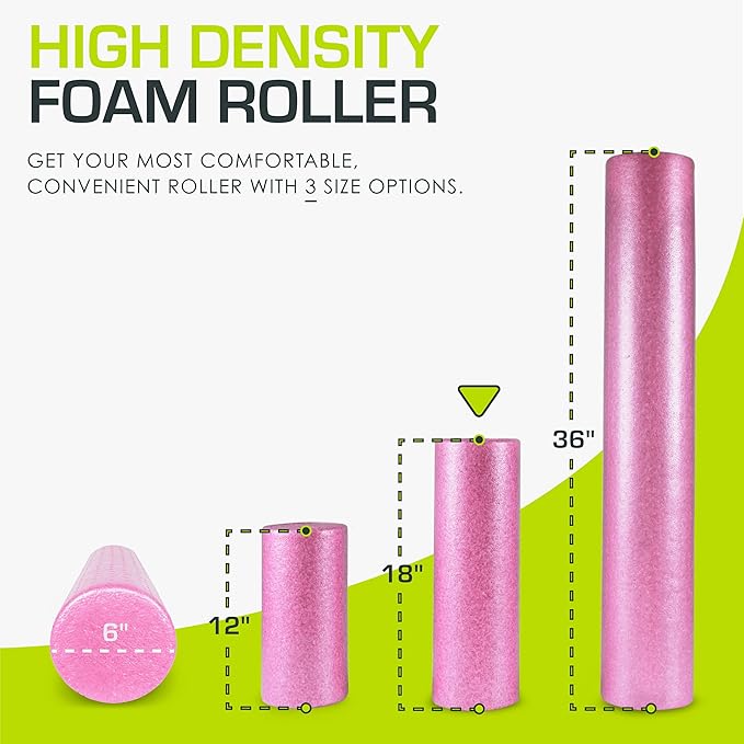 ProsourceFit High Density Foam Rollers 12 - Inches long