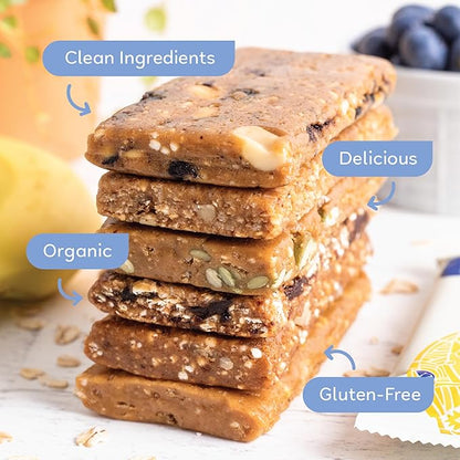 GoMacro MacroBar Organic Vegan Protein Bars - Breakfast Variety Pack (2.0-2.3 Ounce Bars, 12 Count)