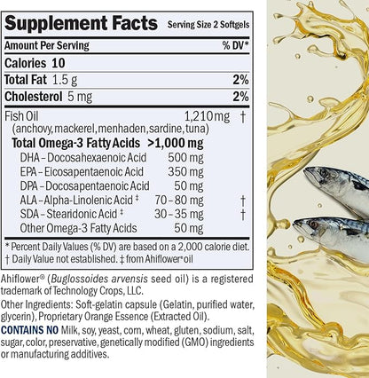 Andrew Lessman Maximum Essential Omega-3 Orange - 180 Softgels - Ultra-Pure, High Potency Omega-3 Oils. High DHA, No Stomach Upset, No Contaminants, No Mercury. Small Easy to Swallow Softgels
