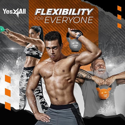 Yes4All Kettlebells Rubber Base (10-65 lbs)