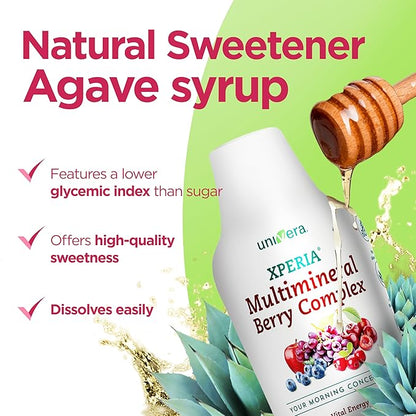 Xperia Concentrate, Liquid, Herbal Multimineral, Multivitamin for women and man, Ashwagandha, Natural Energy Boost, Agave syrup & Stevia, 30 Fl oz. (30-Day Supply)