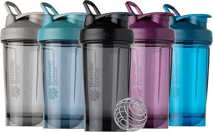BlenderBottle Shaker Bottle Pro Series Perfect for Protein Shakes and Pre Workout, 24-Ounce, Ocean Blue