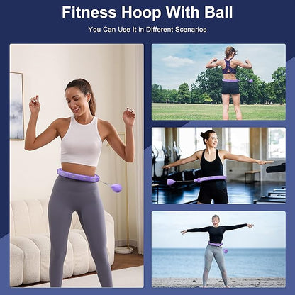 Weighted Workout Hoop for Adult Weight Loss - 50" Plus