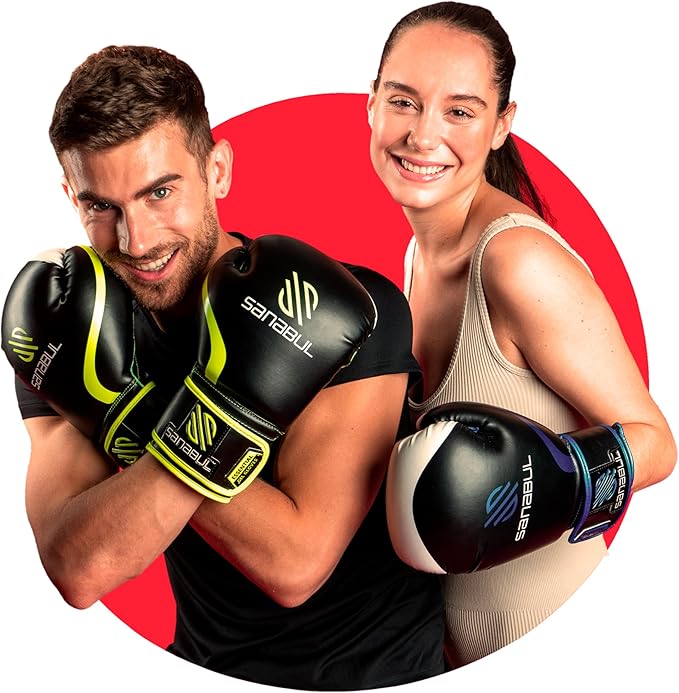 Sanabul Essential Gel Boxing Gloves for Men & Women, Kickboxing MMA, Muay Thai Gloves and Heavy Bag Training Punching & Sparring