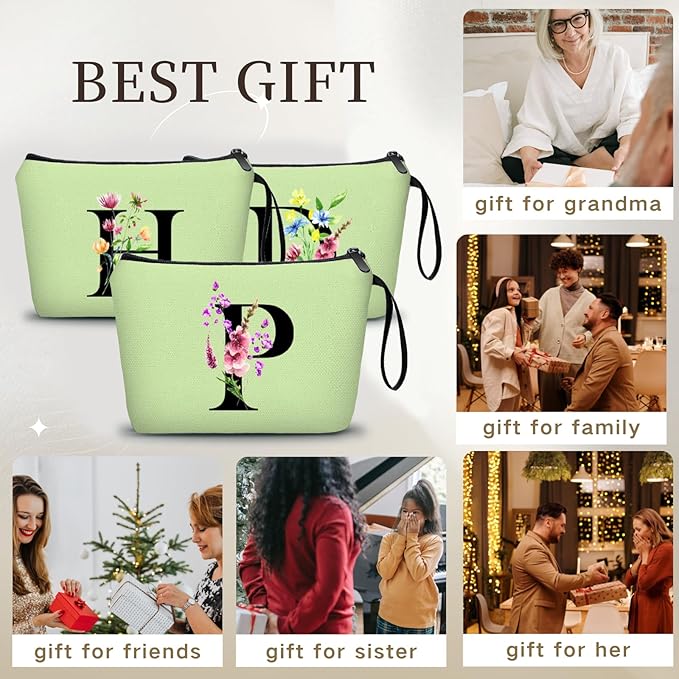 SEAMOON Birthday Inspirational Bridesmaid Proposal Team Small Gifts for Women Mom Aunt Teacher Sister Coworkers Makeup Cosmetic Bag Travel with Mirror Mothers Day Christmas Graduation P