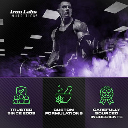 Iron Labs Nutrition: Cycle Support Plus NAC (N-Acetyl-L-Cysteine) - Kidney and Liver Support Supplement - On Cycle Support Supplements for Men - N Acetyl L Cysteine and Milk Thistle (120 Capsules)