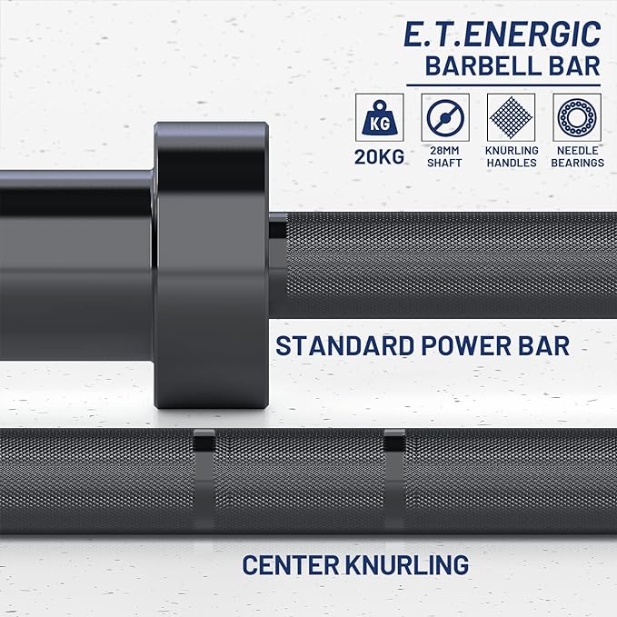 7ft Olympic Barbell Bar 45LB Load 1500-lbs Capacity Available 2" Olympic