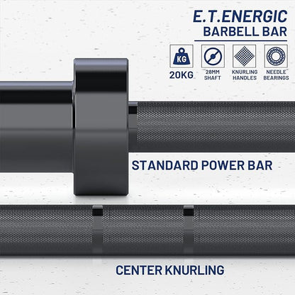 7ft Olympic Barbell Bar 45LB Load 1500-lbs Capacity Available 2" Olympic