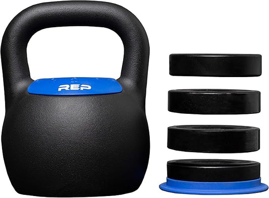 Rep Fitness Adjustable Kettlebell with Matte Powder Coating