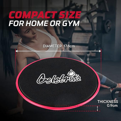 Celebrita Pair of Gliding Discs Core Sliders Ab