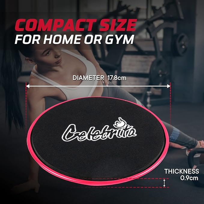Celebrita Pair of Gliding Discs Core Sliders Ab
