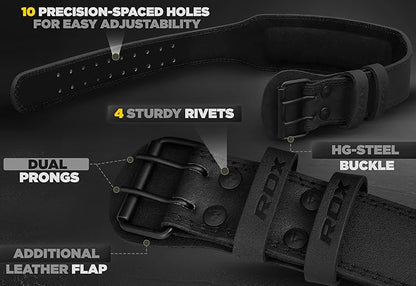 RDX Weight Lifting Belt Gym Fitness 4” 6” 6” Padded 10 Adjustable