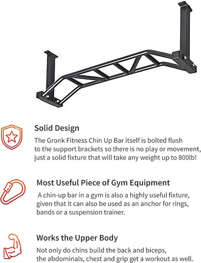 Gronk Fitness - Ceiling Mounted Multi-Grip Chin Up