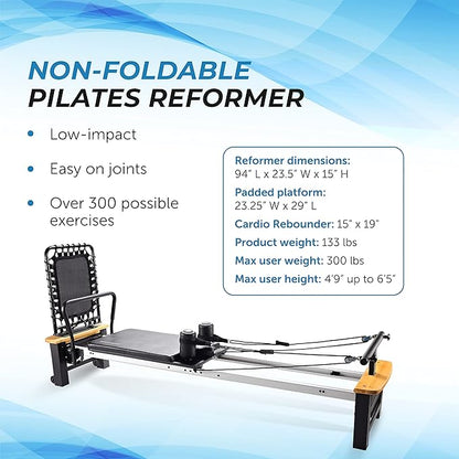 Stamina AeroPilates Pro Reformer Whole Body Resistance Padded