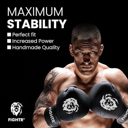 FIGHTR® Boxing Gloves - Maximum Protection & Stability | Boxing Gloves for Boxing, MMA, Muay Thai & Kickboxing | Sizes 8-16 oz, Includes Carry Bag