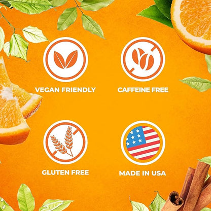 Total Tea SIimming Detox Tea Caffeine Free - 25 Day Detox Tea - Herbal Tea with Chamomile, Hibiscus Tea & Ginger Root for Colon Cleanse – Natural Citrus & Cinnamon Herbal Tea for Digestive Health (25-Pack, Citrus & Cinnamon)