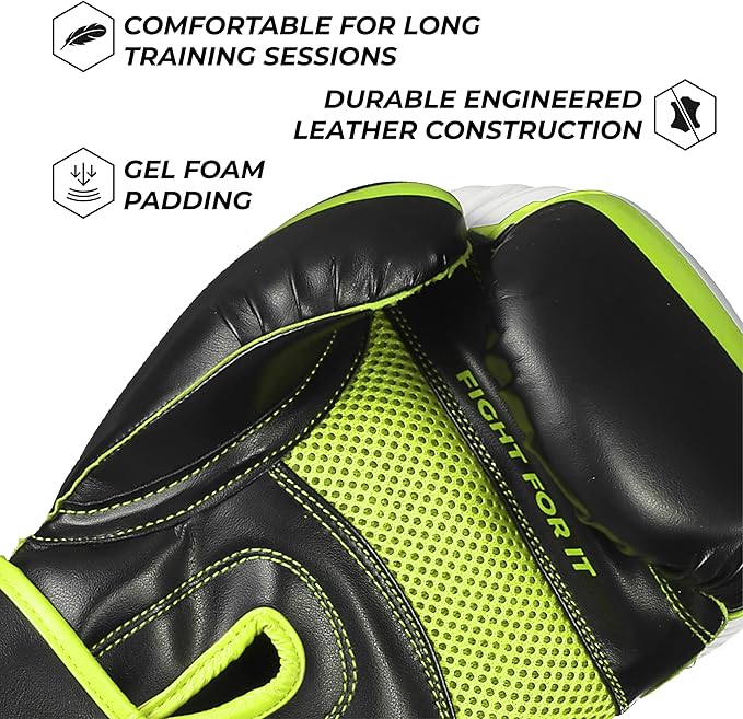 Sanabul Essential Gel Boxing Gloves for Men & Women, Kickboxing MMA, Muay Thai Gloves and Heavy Bag Training Punching & Sparring