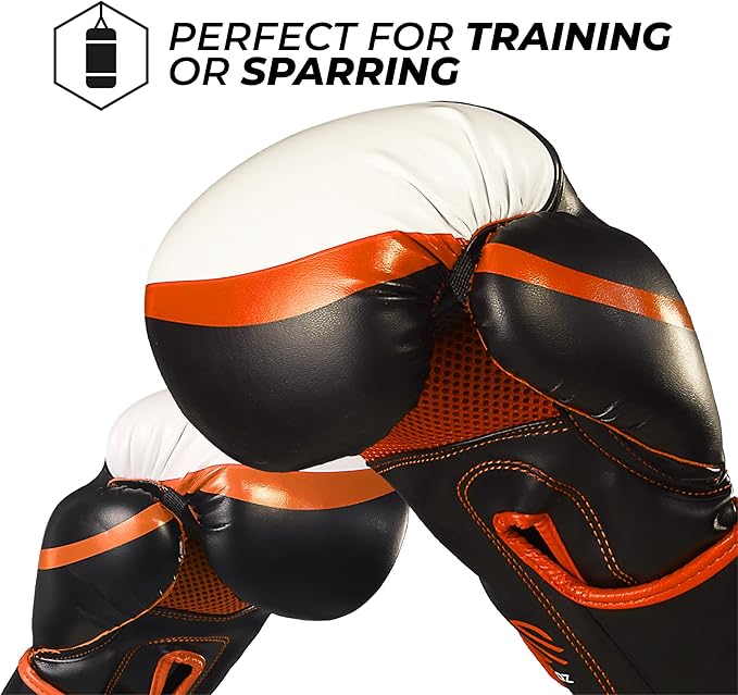 Sanabul Essential Gel Boxing Gloves for Men & Women, Kickboxing MMA, Muay Thai Gloves and Heavy Bag Training Punching & Sparring