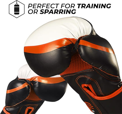 Sanabul Essential Gel Boxing Gloves for Men & Women, Kickboxing MMA, Muay Thai Gloves and Heavy Bag Training Punching & Sparring