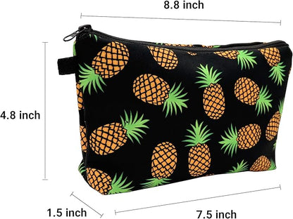 Cute Travel Makeup Bag Cosmetic Bag Small Pouch Gift for Women (Pineapple)