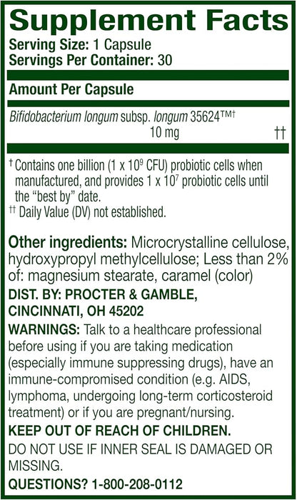 Align Probiotic, Pro Formula, Probiotics for Women and Men, Daily Probiotic Supplement, Helps Relieve Occasional Bloating & Gas*, #1 Doctor Recommended Brand‡, 30 Capsules (Packaging May Vary)