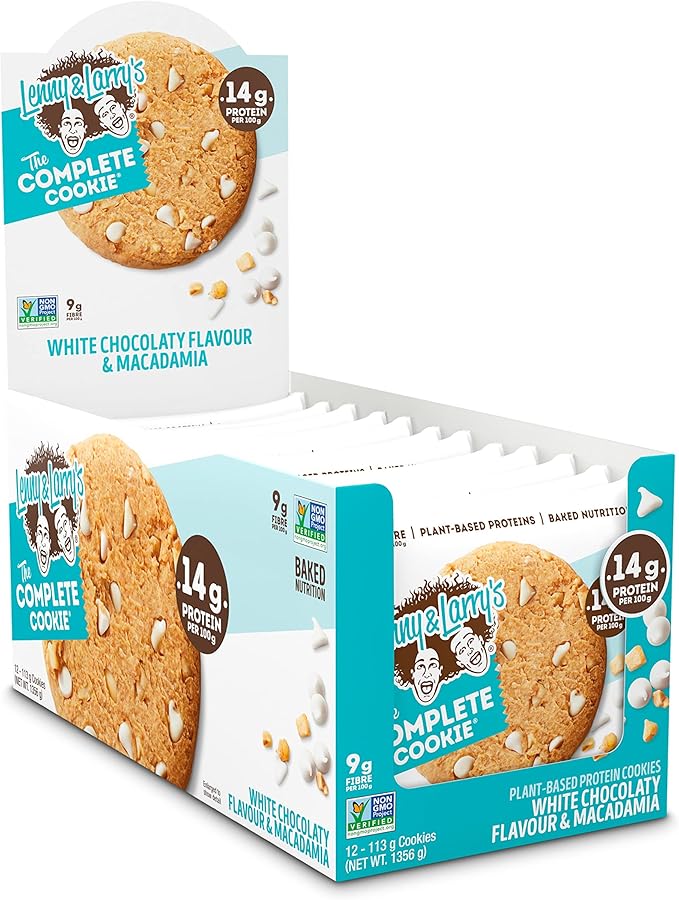 Lenny and Larry's The Complete Cookie, White Chocolate Macadamia, 4 Ounce (Pack of 12)