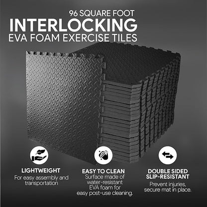 BalanceFrom Puzzle Exercise Mat with EVA Foam Interlocking