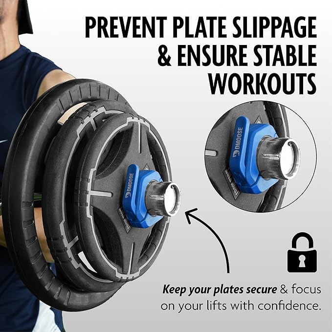 DMoose Fitness Barbell Clips 2" (Pair) - Quick