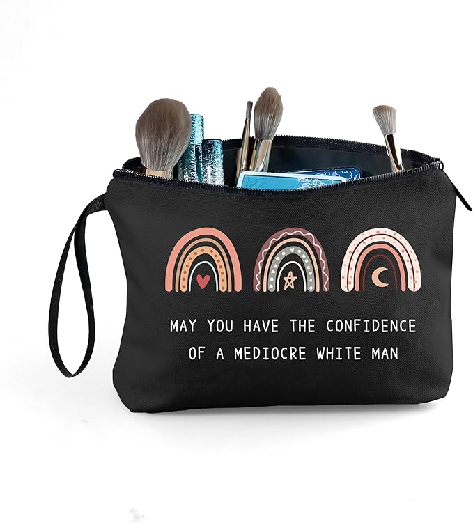 Inspirational Motivational Empowerment Feminist Gifts for Women Female Feminist Cosmetic Makeup Pouch Bag