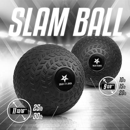Yes4All Upgraded Fitness Slam Medicine Ball 30lbs for exercise