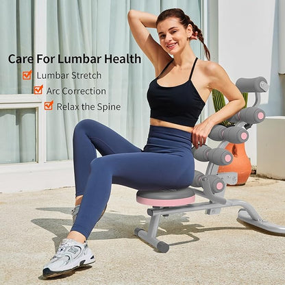 Leikefitness Back Relax Chair with Foam Roller Relieve 360° Rotating